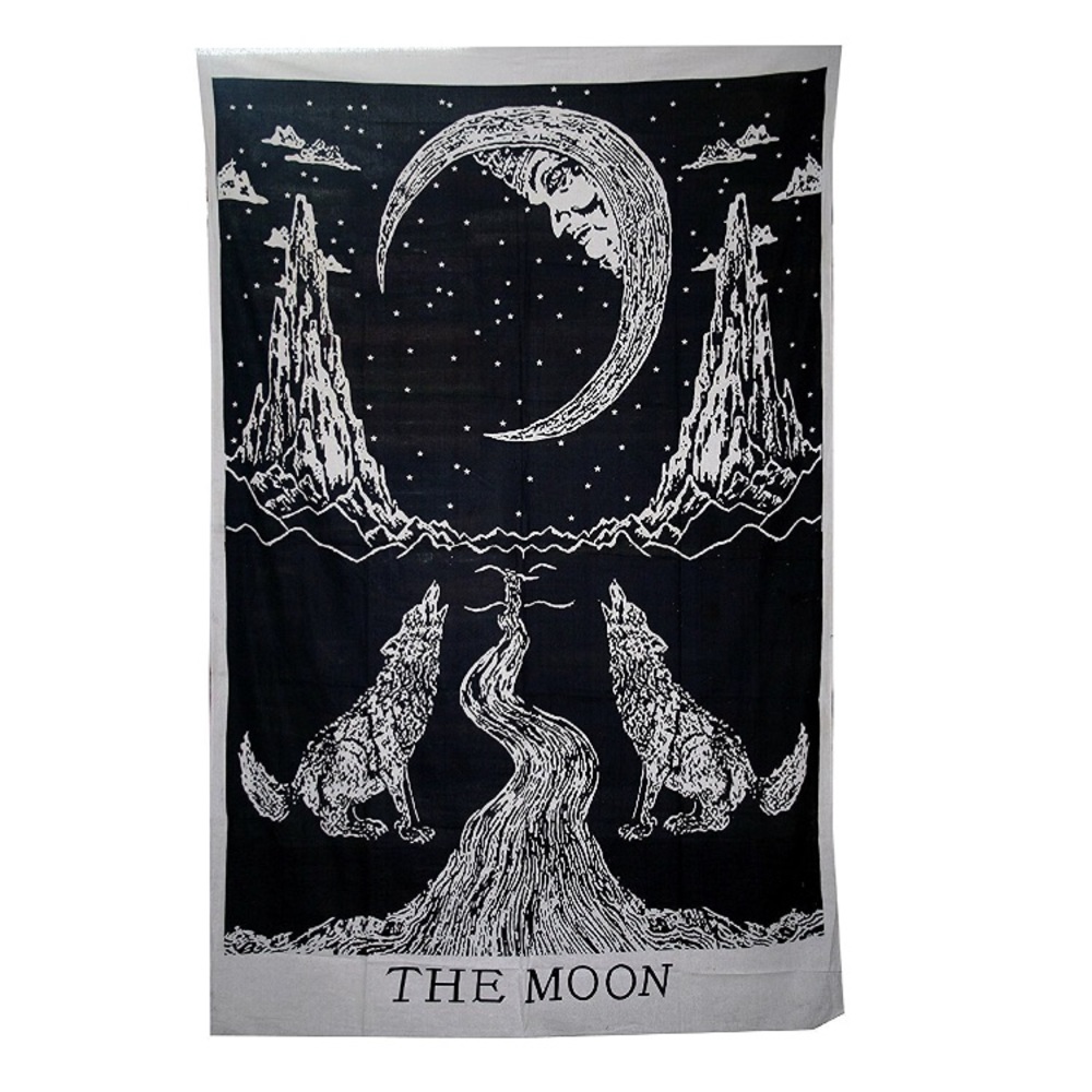 🌛HP🌜Wolf moon tarot tapestry - Picture 2 of 4